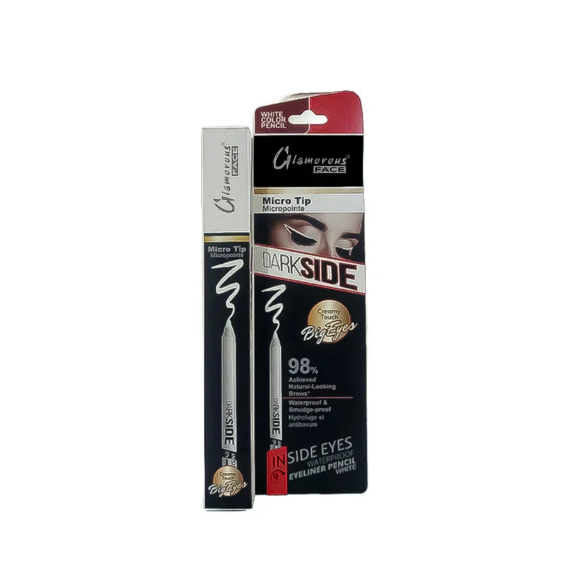 Glamorous Face Dark Side Waterproof Eyeliner Kajal Pencil - White
