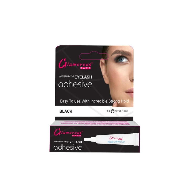Glamorous Face Black Eyelash Adhesive - Quick-Drying Long Lasting Hold