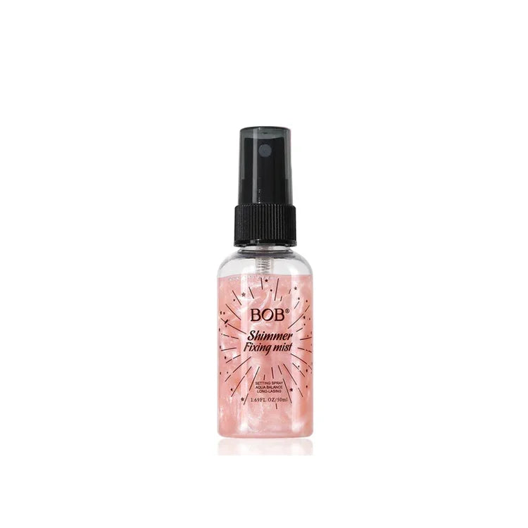 BOB Shimmer Fixing Mist - Long-Lasting Hydrating Setting Spray 50ml