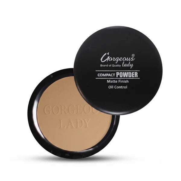 Gorgeous Lady Matte Finish Compact Powder — Oil Control & Smooth Finish
