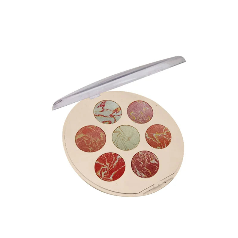 Glamorous Face Highlighter & Blusher Palette (7 Colors)