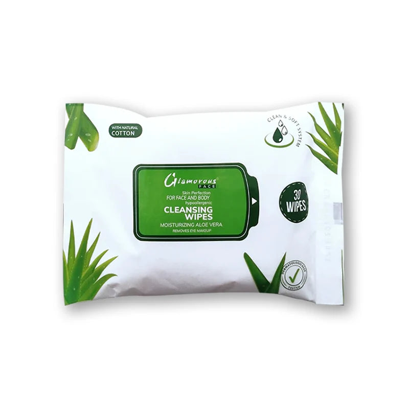 Glamorous Face Cleansing Makeup Remover Wipes 30 Pieces