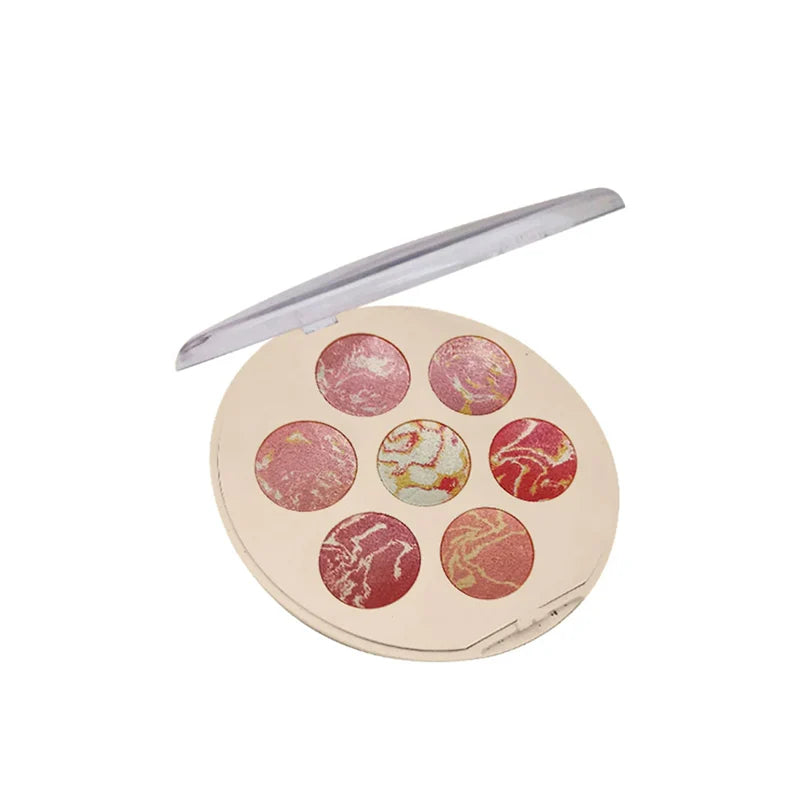 Glamorous Face Highlighter & Blusher Palette (7 Colors)