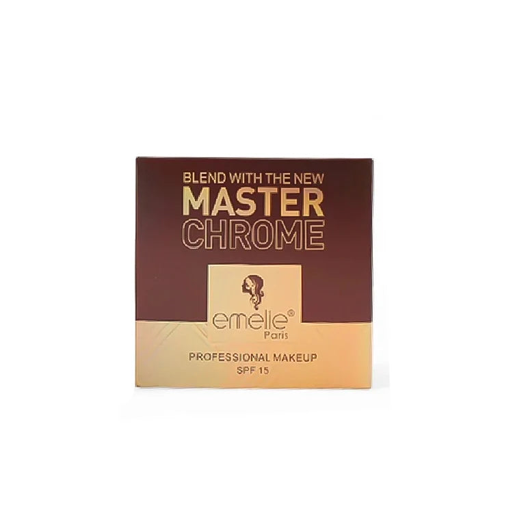 Emelie Paris Master Chrome Compact Powder Professional Makeup SPF 15