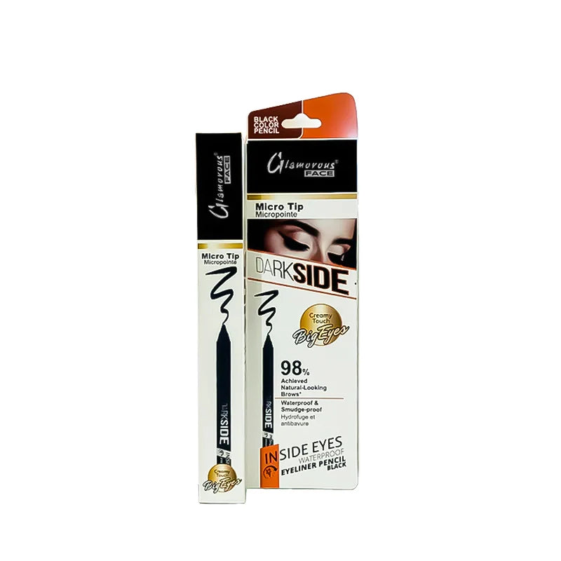 Glamorous Face Dark Side Waterproof Eyeliner Kajal Pencil - Black