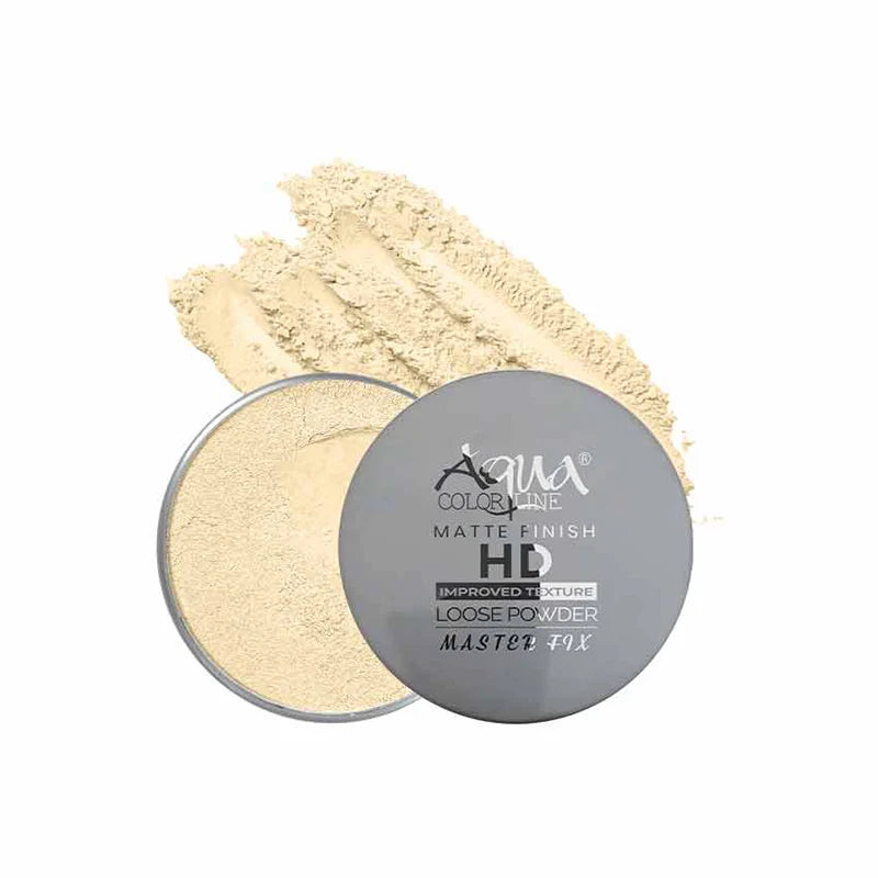 Aqua Color Line Matte Finish HD Loose Powder – Master Fix