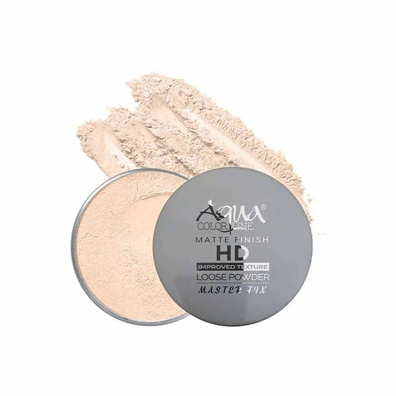 Aqua Color Line Matte Finish HD Loose Powder – Master Fix