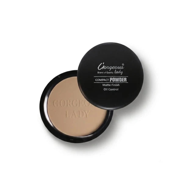 Gorgeous Lady Matte Finish Compact Powder — Oil Control & Smooth Finish