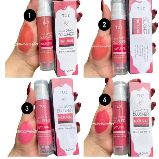 TUZ Liquid State Blusher (20ml) – Natural Dewy Glow & Long-Lasting Cheek Tint