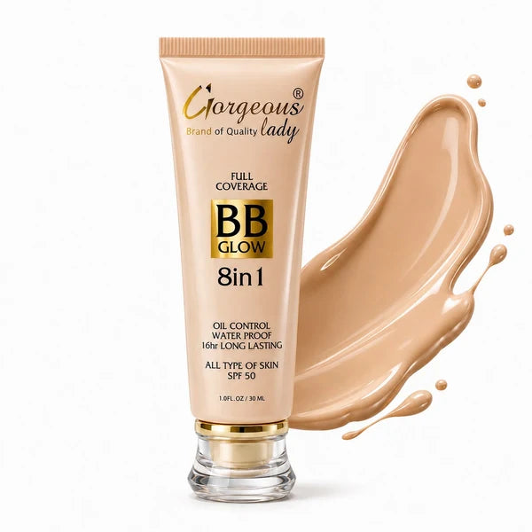 Gorgeous Lady 8in1 BB Glow Cream — Full Coverage & Oil Control (SPF 15)